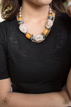 Load image into Gallery viewer, In Good Glazes - Peach- Brown Necklace -  Blockbuster