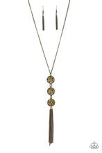 Load image into Gallery viewer, Triple Shimmer - Brass Necklace