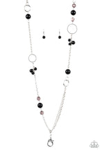 Load image into Gallery viewer, Pageant Princess - Black Necklace - lanyard - Paparazzi