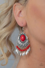 Load image into Gallery viewer, Eco Trip - Red Earrings