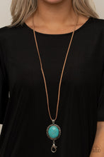 Load image into Gallery viewer, Homespun Remedy - Blue Necklace - Lanyard