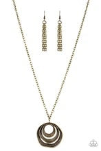 Load image into Gallery viewer, Breaking Pattern - Brass Necklace