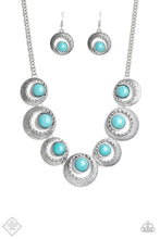 Load image into Gallery viewer, Lions, Tigers, and Bears - Blue Necklace -Turquoise - Silver Necklace - Paparazzi