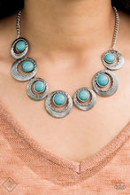 Load image into Gallery viewer, Lions, Tigers, and Bears - Blue Necklace -Turquoise - Silver Necklace - Paparazzi