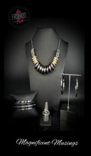 Load image into Gallery viewer, Magnificent Musings - Haute Hardware- Gunmetal/Black Necklace Set - Complete Trend Blend - Fashion Fix