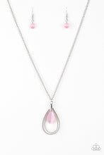 Load image into Gallery viewer, Teardrop Tranquility- Pink Necklace

