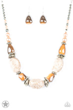 Load image into Gallery viewer, In Good Glazes - Peach- Brown Necklace -  Blockbuster
