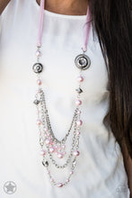 Load image into Gallery viewer, All The Trimmings - Pink Necklace - Blockbuster
