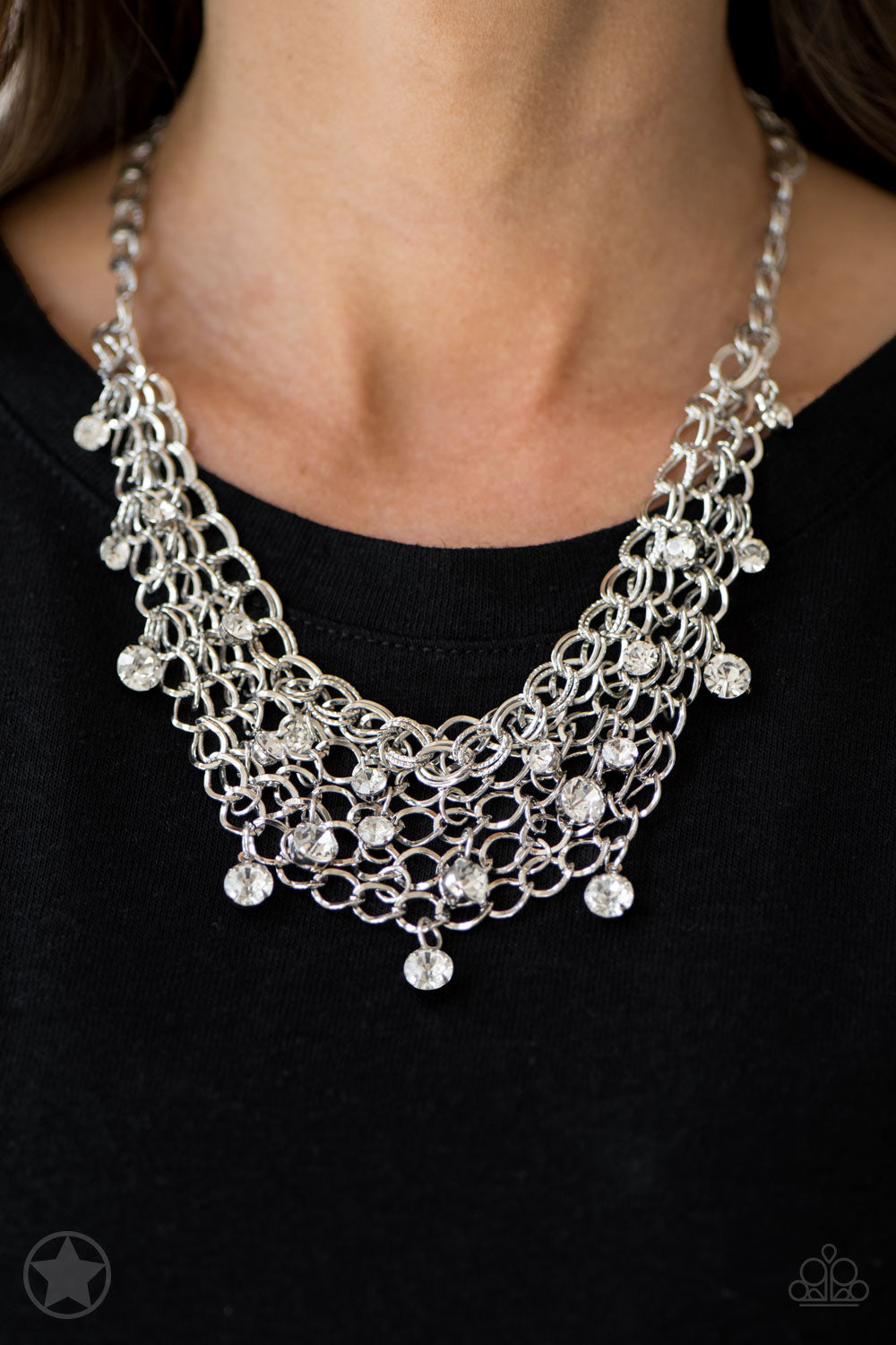 Fishing for Compliments - Silver Necklace- Blockbuster