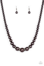 Load image into Gallery viewer, Party Pearls - Black Necklace
