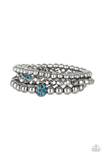 Load image into Gallery viewer, Noticeably Noir - Blue Bracelets - Paparazzi
