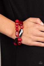 Load image into Gallery viewer, Rockin Rock Candy - Red Bracelet
