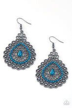 Load image into Gallery viewer, Carnival Courtesan - Blue Earrings - Paparazzi
