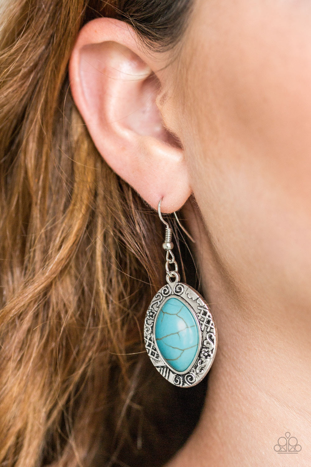 Aztec Horizons - Blue Earrings - Paparazzi