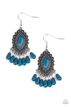 Load image into Gallery viewer, Private Villa - Blue Earrings
