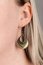Load image into Gallery viewer, Totally Terrestrial - Brass Earrings
