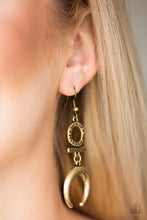 Load image into Gallery viewer, Majestically Moon Child - Brass Earrings
