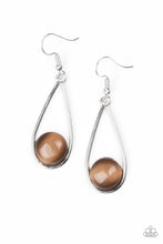 Load image into Gallery viewer, Over The Moon - Brown Earrings
