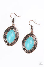 Load image into Gallery viewer, Aztec Horizons - Copper Earrings
