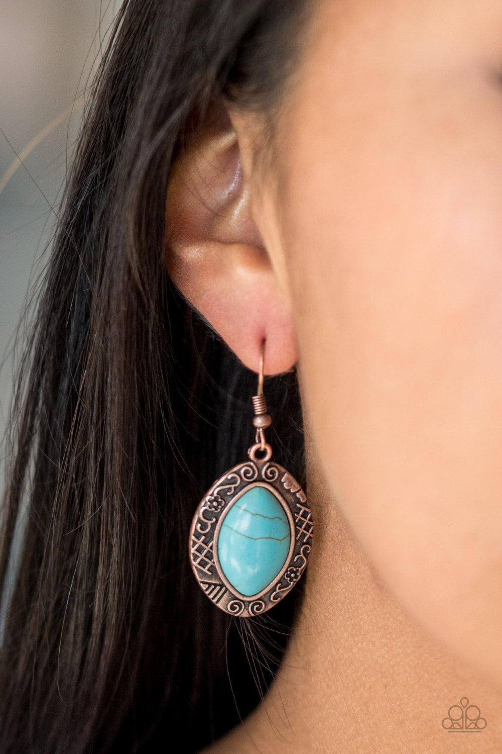 Aztec Horizons - Copper Earrings