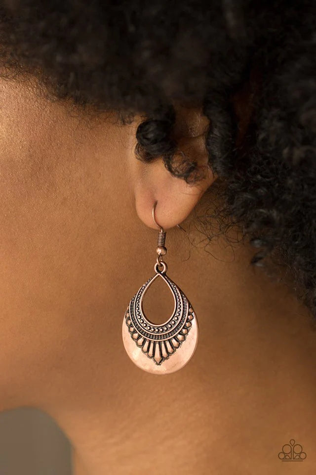 Totally Terrestrial - Copper Earrings