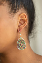 Load image into Gallery viewer, Dazzling Dew - Green Earrings
