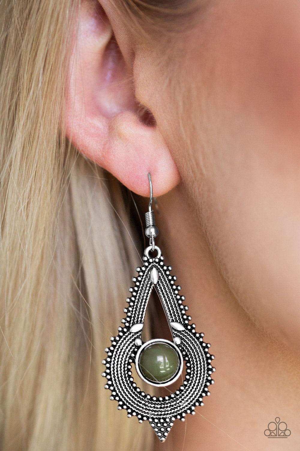 Zoomin Zumba - Green Earrings