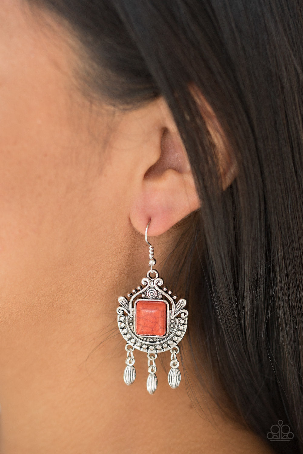 Open Pastures - Orange Earrings