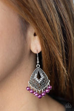 Load image into Gallery viewer, Gracefully Gatsby - Purple Earrings
