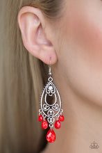 Load image into Gallery viewer, Fashion Flirt - Red Earrings
