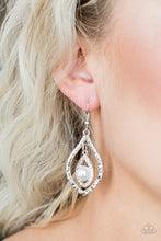 Load image into Gallery viewer, Breaking Glass Ceilings - White Earrings
