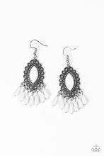 Load image into Gallery viewer, Private Villa - White Earrings
