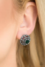 Load image into Gallery viewer, Courtly Courtliness - Green Earrings - Post- Paparazzi
