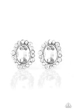 Load image into Gallery viewer, Hold Court - White Earrings - Post- Paparazzi
