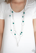 Load image into Gallery viewer, Beachside Babe - Green Necklace - Lanyard - Paparazzi
