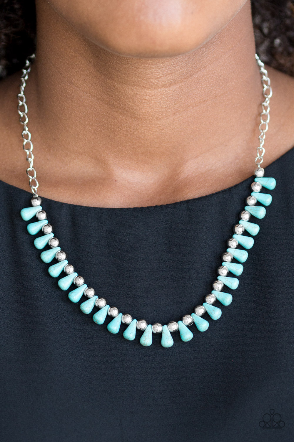 Extinct Species - Blue Necklace - Paparazzi