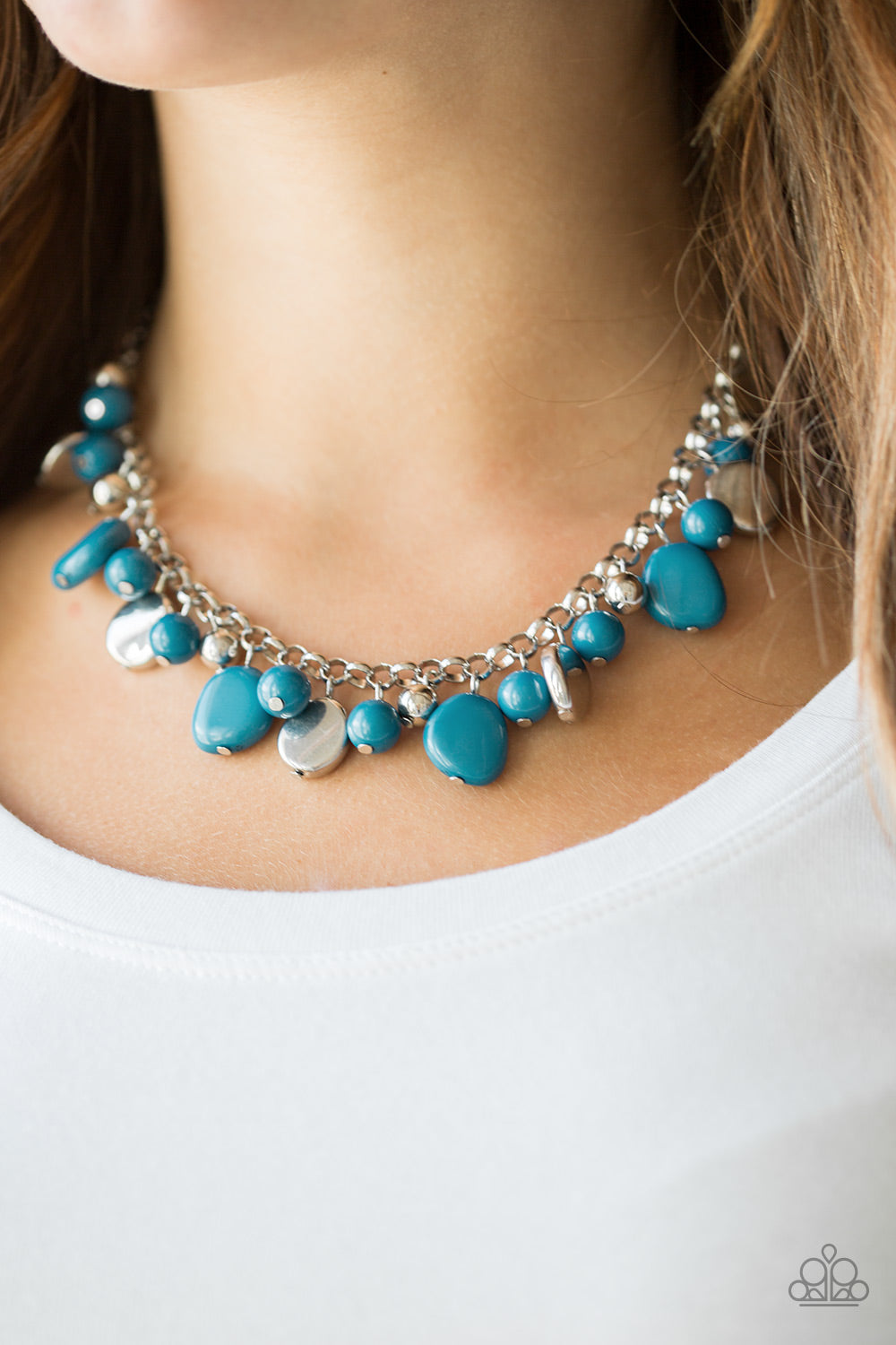 Flirtatiously Florida - Blue Necklace