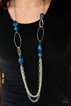 Load image into Gallery viewer, Pleasant Promenade - Blue Necklace - Paparazzi
