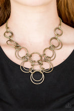 Load image into Gallery viewer, Ringing Off The Hook - Brass Necklace
