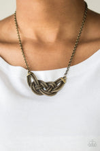 Load image into Gallery viewer, Nautically Naples - Brass Necklace

