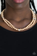 Load image into Gallery viewer, Put On Your Party Dress - Choker Brown Necklace
