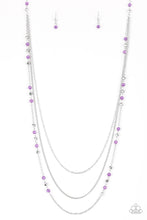 Load image into Gallery viewer, Colorful Cadence - Purple Necklace
