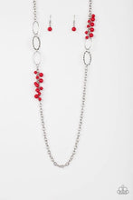 Load image into Gallery viewer, Flirty Foxtrot - Red Necklace
