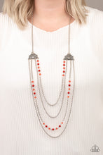 Load image into Gallery viewer, Pharaoh Finesse - Red Necklace
