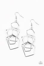 Load image into Gallery viewer, Five-Sided Fabulous - Silver Earrings - Paparazzi
