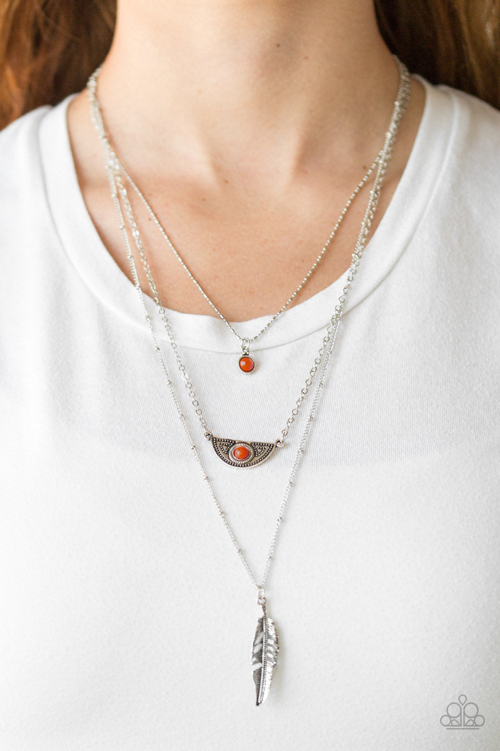 Sahara Sparrow - Orange Necklace