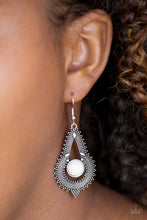 Load image into Gallery viewer, Zoomin Zumba - White Earrings
