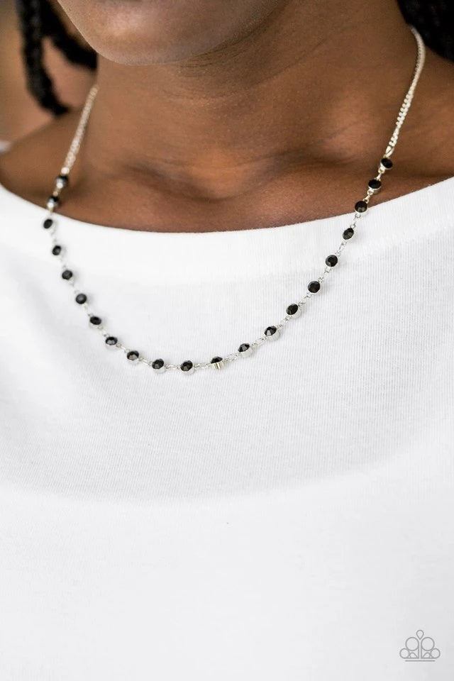 Party Like a Princess - Black Necklace