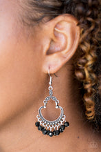 Load image into Gallery viewer, Babe Alert - Black Earrings
