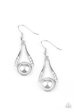 Load image into Gallery viewer, HEADLINER Over Heels - Silver Earrings - Paparazzi
